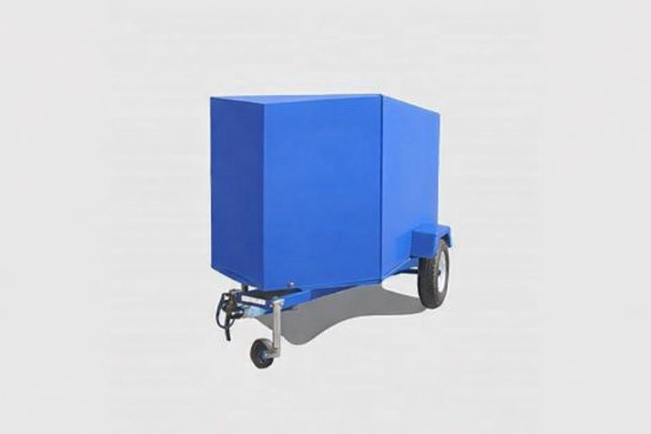 Custom-built closed steel trailer, Trailarent Namibia
